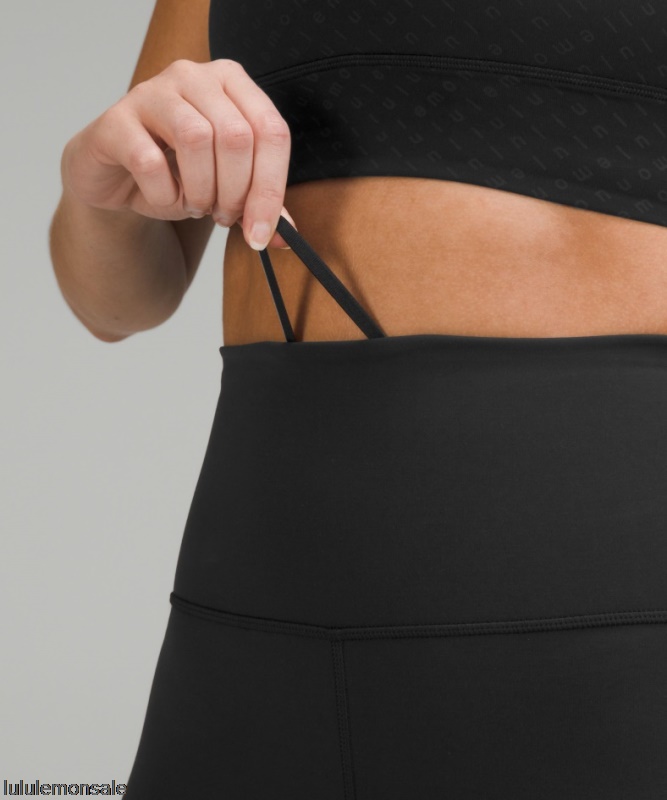 Lululemon Damen DELULU060 | Wunder Zug Hoch Sitzende Strumpfhose Mit Taschen 25 Schwarz